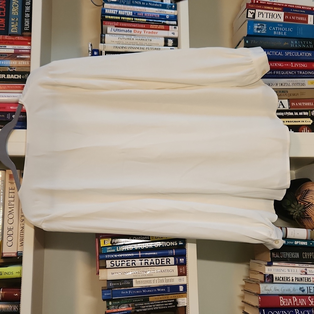 Chico's NWOT Ruffle Button Down Blouse - Picture 9 of 10
